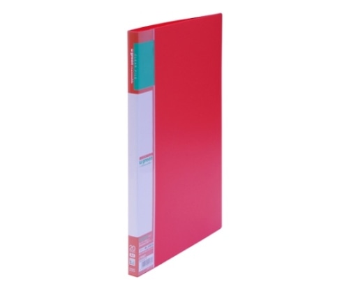 クラウン u green クリヤーファイルA4 赤 CR-CFL20-R 1冊(ご注文単位1冊)【直送品】