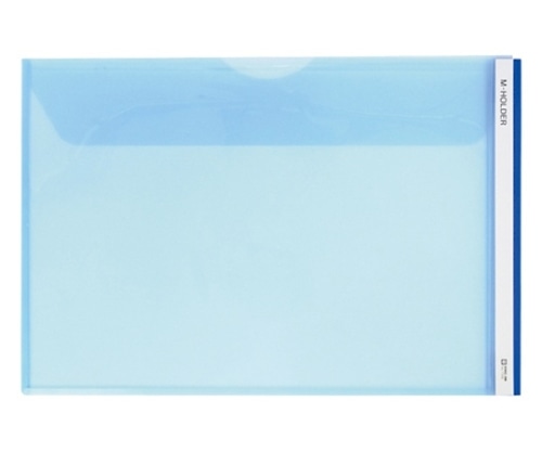 キングジム Mホルダー A4横 フタ付き 青 733E 1枚(ご注文単位1枚)【直送品】