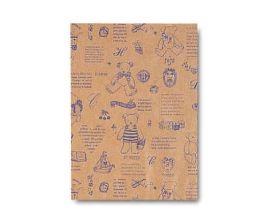 ベルベ 紙袋 小袋 ベアコレクション(ブルー) 5号 1000枚 2747 1ケース（ご注文単位1ケース）【直送品】