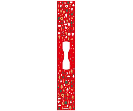 ヤマニパッケージ ラッピング デコ帯 メリークリスマス 100枚 20-2177X 1ケース（ご注文単位1ケース）【直送品】