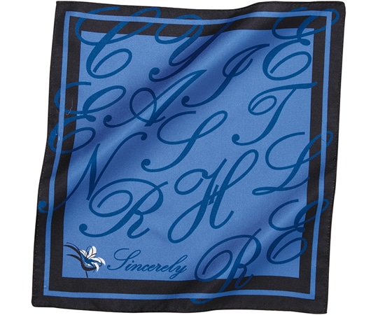 カーシーカシマ ENJOY ミニスカーフ ブルー EAZ540 1枚（ご注文単位1枚）【直送品】