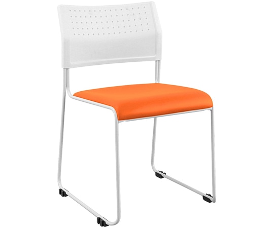 カグクロ スタッキングチェアNPT オレンジ NPT-001V-OR 1個(ご注文単位1個)【直送品】