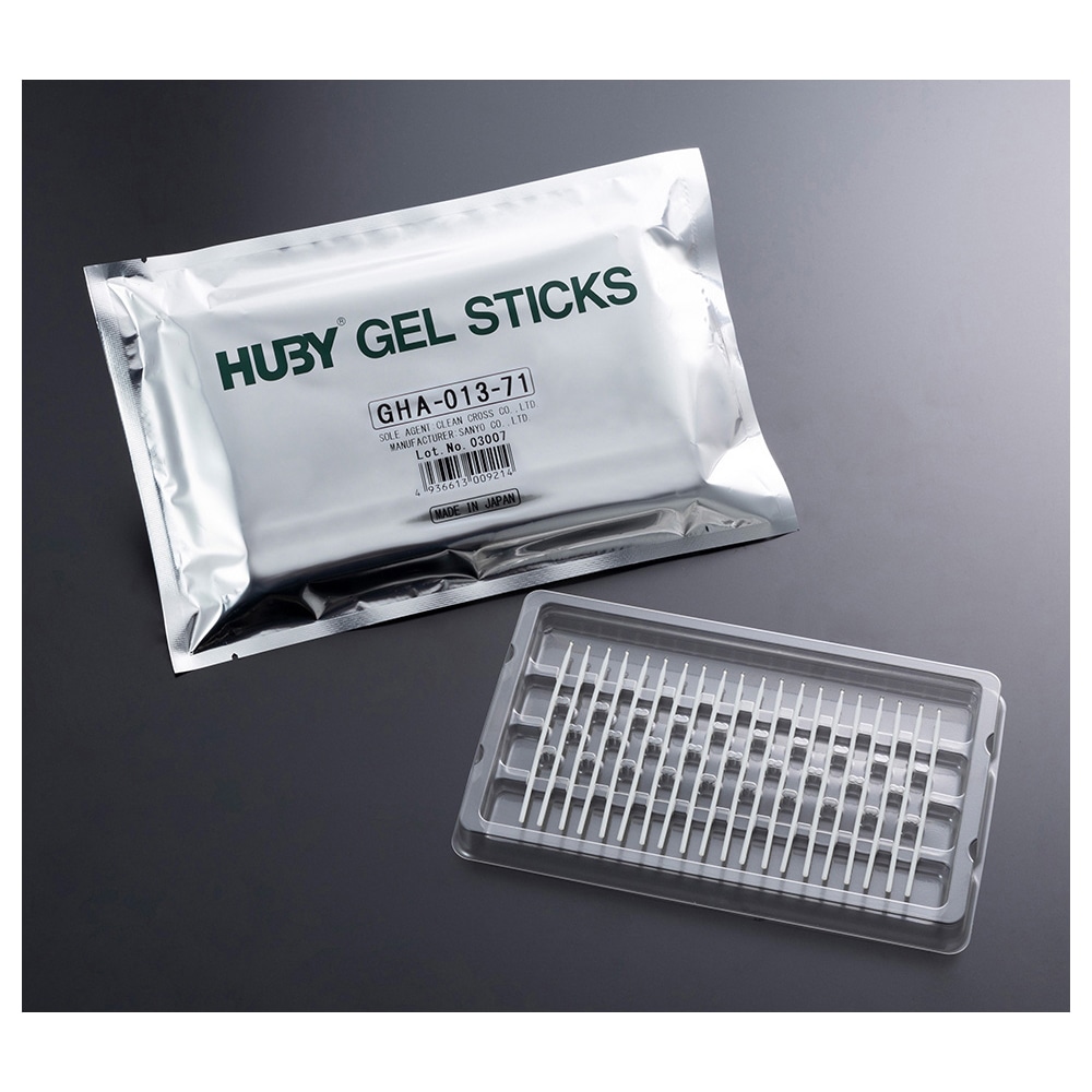 アズワン 綿棒型粘着スティック HUBY GEL STICKS φ1.3mm 600本入 GHA-013-71 1箱 (ご注文単位1箱)【直送品】