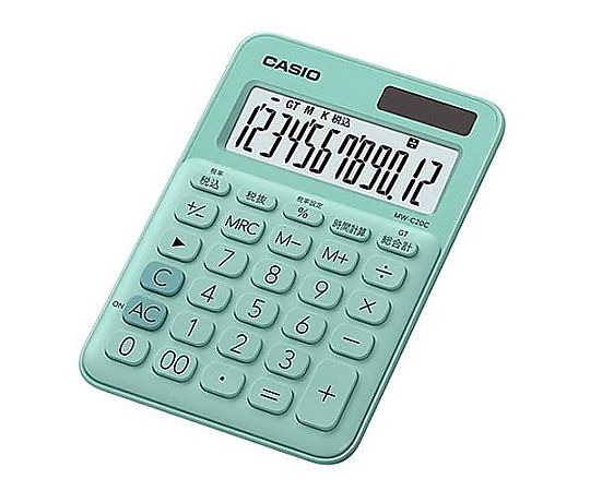 カシオ 12桁 パーソナル計算機(ミントグリーン) EA761GA-23 1個(ご注文単位1個)【直送品】