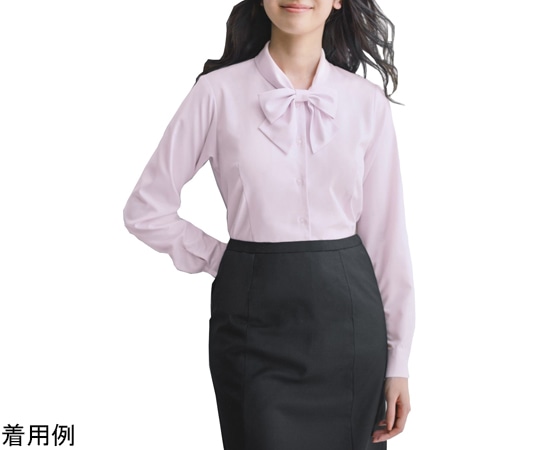 カーシーカシマ ENJOY 長袖リボンブラウス AIR CON PIQUE ピンク 19号 EWB433 1枚（ご注文単位1枚）【直送品】