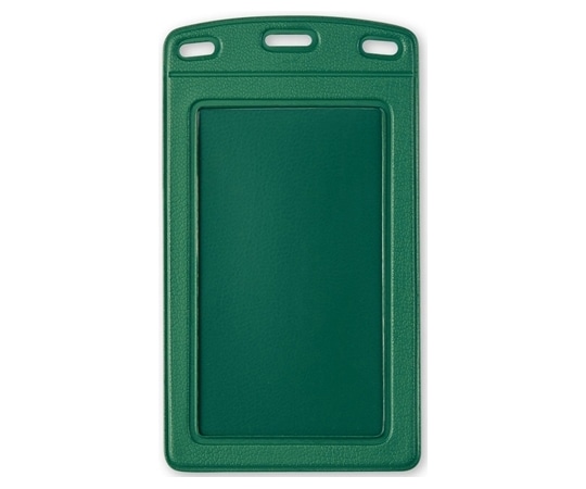 オープン工業 名札用ケース レザー調 タテ名刺 10枚 緑 NX-131-GN 1袋(ご注文単位1袋)【直送品】