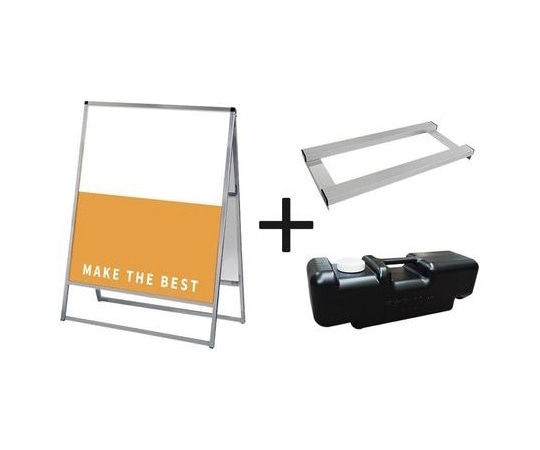 常磐精工 バリウススタンド看板 アルミ複合板 900×1200両面 ウエイトアーム・水タンクセット VASKAP-900X1200R-3SET 1個（ご注文単位1個）【直送品】