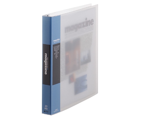 キングジム クリアーファイル マガジン差し替え式 青 197W 1冊(ご注文単位1冊)【直送品】