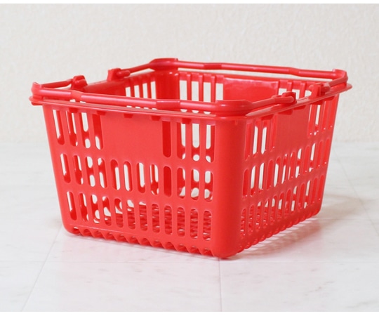 大和産業 買い物かご レッド 5個入 SL-1 1セット（ご注文単位1セット）【直送品】