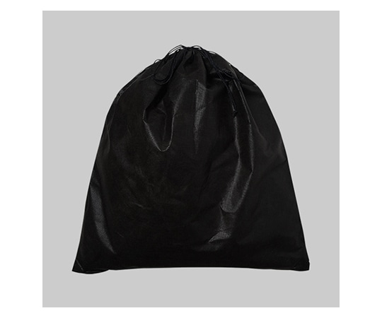 アズワン 不織布インナー巾着 黒 L 1箱(100枚入) KW0004AR00 1箱(ご注文単位1箱)【直送品】