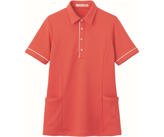 カーシーカシマ HEARTGREEN 半袖ロングポロシャツ コーラルピンク M HSP004 1枚(ご注文単位1枚)【直送品】