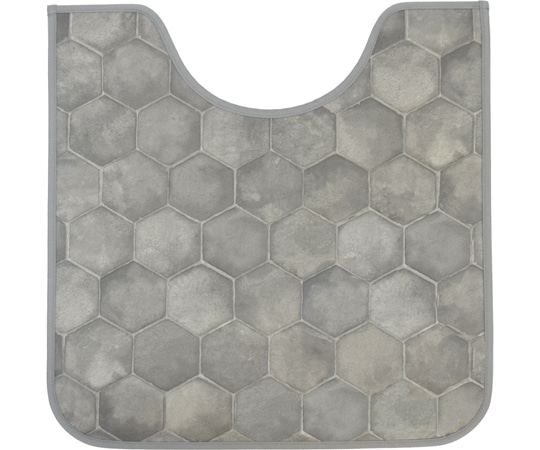 三愛繊維 拭けるマットシリーズ ハニカムストーン トイレマット 600×600mm(ミニ) 1個(ご注文単位1個)【直送品】