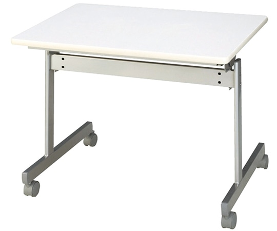 ストア・エキスプレス 跳ね上げ式会議テーブル W90cm D60cm ホワイト 61-433-35-4 1台(ご注文単位1台)【直送品】