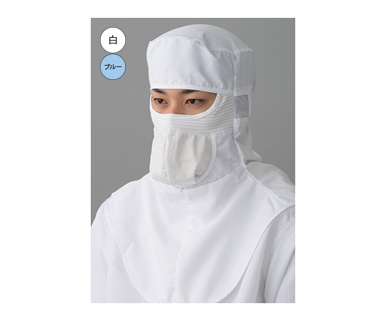 東洋リントフリー クリーンフード(目出しタイプ) 青 M FX440C-02 M 1枚 (ご注文単位1枚)【直送品】