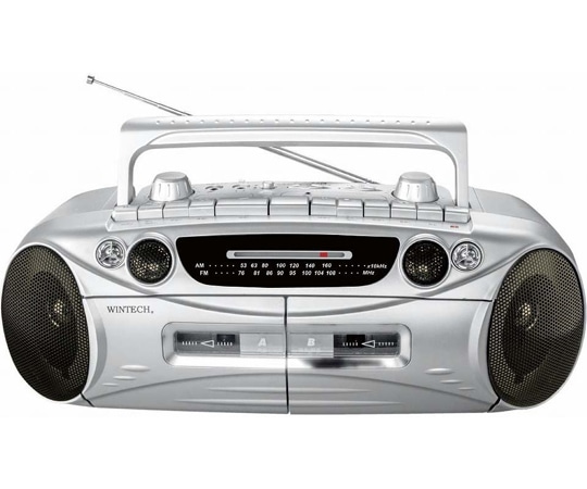 WINTECH ダブルラジカセ WCT-2 1個（ご注文単位1個）【直送品】