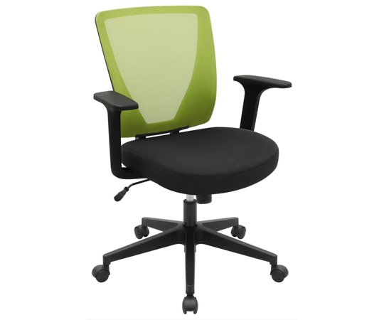 カグクロ メッシュチェアBR(肘付)イェローグリーン(ブリーザ) BR-1683-A-YG 1個(ご注文単位1個)【直送品】