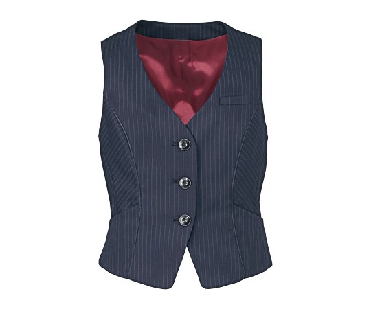 カーシーカシマ ENJOY ベスト 美スラッとSuits TREVIRA STRIPE 475-2 17号 EAV475 1枚（ご注文単位1枚）【直送品】