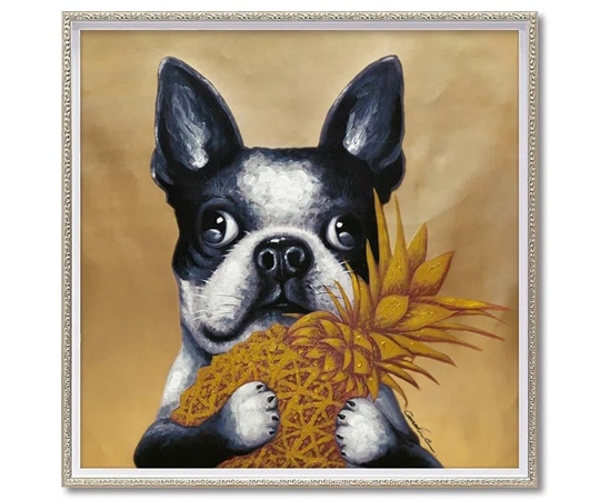 ユーパワー オイル ペイント アート｢ゴールドパイン(Mサイズ)｣ OP-18042 1個（ご注文単位1個）【直送品】