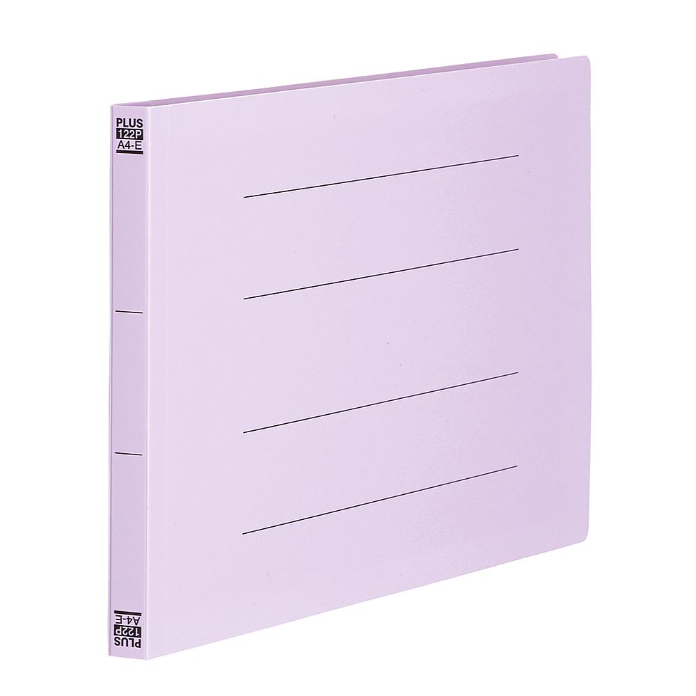 プラス PPフラットファイル A4E バイオレット 1冊 No.122P 1冊(ご注文単位1冊)【直送品】