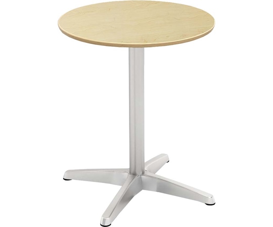 Y2K カフェテーブル 60cm 丸 アルミX脚 ナチュラル  1個（ご注文単位1個）【直送品】