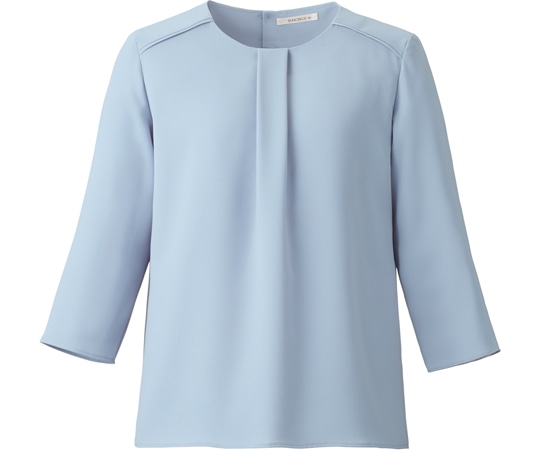 ボンマックス 七分袖ブラウス ブルー LL BCB4101 1枚（ご注文単位1枚）【直送品】