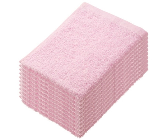 伊藤忠リーテイルリンク 少し厚手のおしぼりタオル ピンク 10枚×30袋  1ケース（ご注文単位1ケース）【直送品】