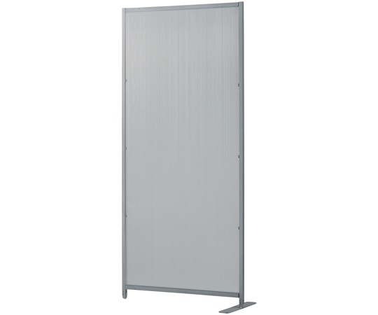 ストア・エキスプレス ポリカーボネートパネルパーティション 片側脚付き シルバー 61-801-50-2 1台(ご注文単位1台)【直送品】