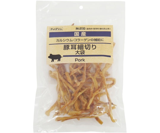 ペットプロジャパン ペットプロ 国産おやつ 無添加 豚耳細切り 160g  1個（ご注文単位1個）【直送品】