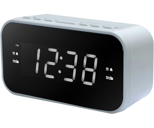 WINTECH クロックラジオ(ホワイトLED) CR-X1WL 1個（ご注文単位1個）【直送品】