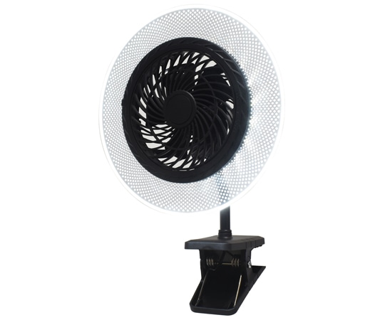 大進 ファン付きLEDクリップライト ブラック DLF-C300BK 1個(ご注文単位1個)【直送品】