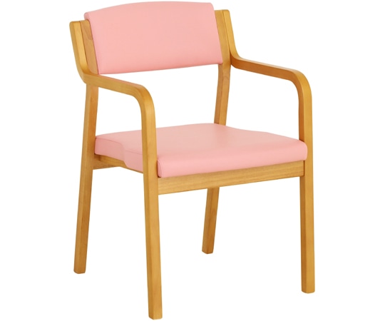 貞苅椅子製作所 スタッキングチェア 全ひじ付 1脚入 ピンク Care-116-AC AL-P 1脚（ご注文単位1脚）【直送品】
