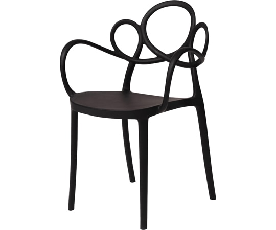 東谷 パルネ アームチェア ブラック PC-975BK 1個（ご注文単位1個）【直送品】