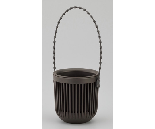 イノマタ化学 吊り鉢 ミニ ブラック #7075 1個(ご注文単位1個)【直送品】