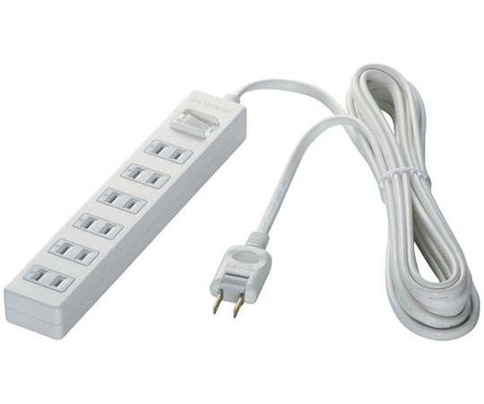 BUFFALO 2ピン式電源タップ 6個口タイプ 雷サージ防止 集中スイッチ付 3m ホワイト BSTAPPS2630WH 1台(ご注文単位1台)【直送品】