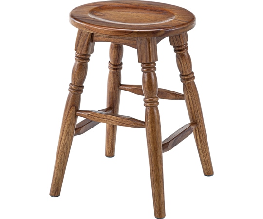 東谷 オーバルスツール ブラウン GT-784BR 1個（ご注文単位1個）【直送品】