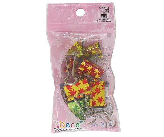 ミツヤ デコドキュWクリップ中 もみじ 8個×5箱入 DD-AK-M 1ケース（ご注文単位1ケース）【直送品】