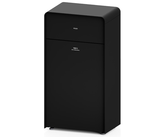 ミヅシマ工業 MSERIES中型屑入 ブラック 362-1122 1個(ご注文単位1個)【直送品】