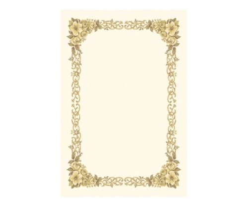 ササガワ 洋柄OA賞状用紙 はがき判 10-247 1冊(ご注文単位1冊)【直送品】