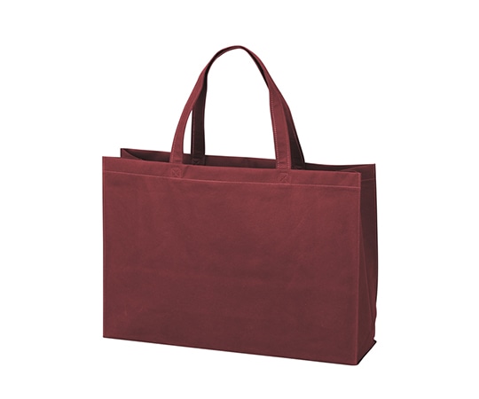 アズワン 不織布バッグ 角底中横 厚タイプ ボルドー 1箱(100枚入) LC0100AH00 1箱(ご注文単位1箱)【直送品】