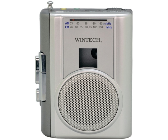 WINTECH ACアダプター付属ラジオ付テープレコーダー PCT-02RM 1個（ご注文単位1個）【直送品】