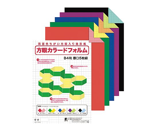 日本色研事業 方眼カラードフォルム B4 5枚組 13845 1セット(ご注文単位1セット)【直送品】