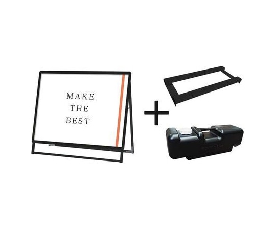 常磐精工 ポスターグリップスタンド看板 屋内用 B1横ロウ片面ブラック ウエイトアーム・水タンクセット PGSK-B1YLKB-3SET 1個（ご注文単位1個）【直送品】