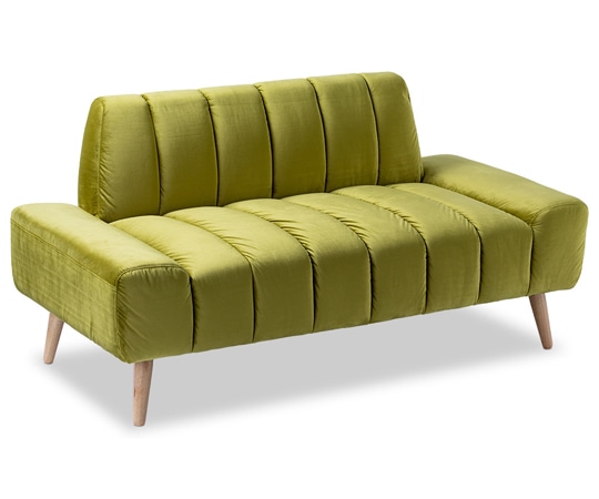 スマイル 2人掛けソファ 9569 グリーン GR 1個（ご注文単位1個）【直送品】