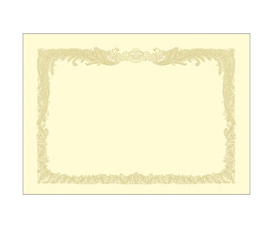 ササガワ OA賞状用紙 クリーム A3判 縦書用 100枚入 10-1187 1箱(ご注文単位1箱)【直送品】