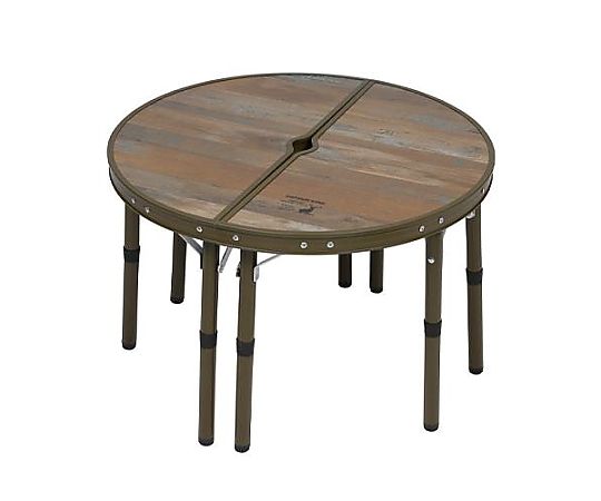 CAPTAIN STAG 600x600x225/400mm テーブル(折畳式) EA913YA-75 1個（ご注文単位1個）【直送品】