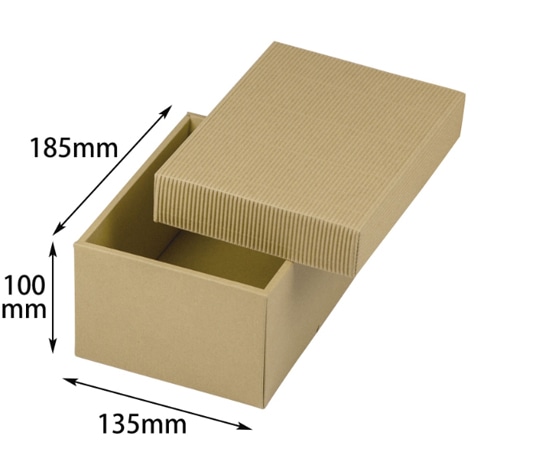 ヤマニパッケージ 贈答箱 ナチュラルBOX1号 ヒモ無 100枚 16-6N 1ケース（ご注文単位1ケース）【直送品】