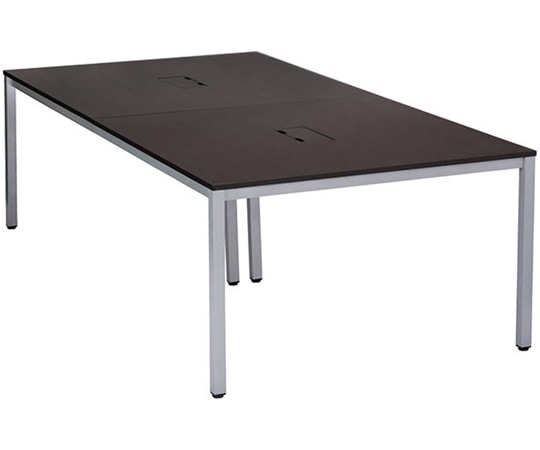 アール・エフ・ヤマカワ OAミーティングテーブルW2400 ダークⅡ ATD2-2412-AF2 1台(ご注文単位1台)【直送品】