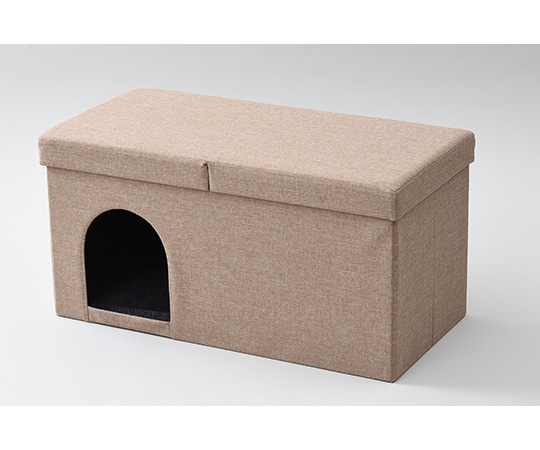 山善(YAMAZEN) ペットハウス&収納スツール ダブル ベージュ PSS-76(BE) 1個(ご注文単位1個)【直送品】