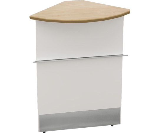 Y2K ハイカウンターコーナー スチール ナチュラル  1個（ご注文単位1個）【直送品】