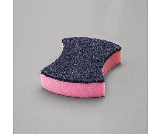 エスコ 130x100mm 抗菌加工スポンジ(細目/ピンク) EA928AS-21 1個(ご注文単位1個)【直送品】